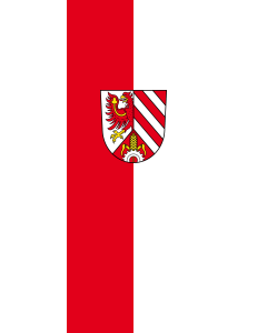 Flag: Fürth (Kreis) |  portrait flag | 3.5m² | 38sqft | 300x120cm | 10x4ft 