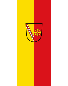 Flagge:  Ammerndorf, M  |  Hochformat Fahne | 3.5m² | 300x120cm 
