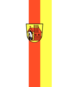 Flagge:  Roßtal, M  |  Hochformat Fahne | 3.5m² | 300x120cm 