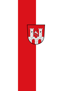 Flagge:  Hersbruck, St  |  Hochformat Fahne | 3.5m² | 300x120cm 