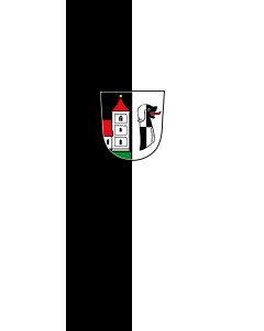Flagge:  Emskirchen, M  |  Hochformat Fahne | 3.5m² | 300x120cm 