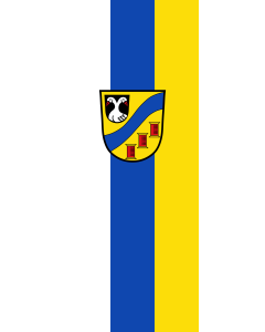 Flagge:  Glattbach  |  Hochformat Fahne | 3.5m² | 300x120cm 