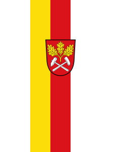 Flagge:  Laufach  |  Hochformat Fahne | 3.5m² | 300x120cm 