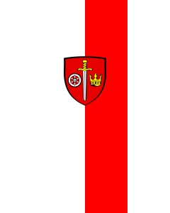 Flagge:  Mömbris, M  |  Hochformat Fahne | 3.5m² | 300x120cm 
