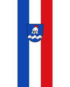 Flagge:  Stockstadt a.Main, M  |  Hochformat Fahne | 3.5m² | 300x120cm 
