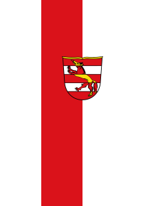 Flagge:  Fuchsstadt  |  Hochformat Fahne | 3.5m² | 300x120cm 