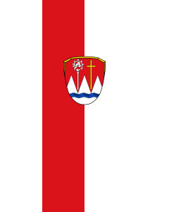 Flagge:  Oberthulba, M  |  Hochformat Fahne | 3.5m² | 300x120cm 
