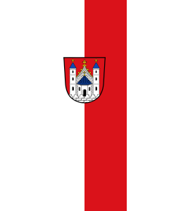 Flagge:  Mellrichstadt, St  |  Hochformat Fahne | 3.5m² | 300x120cm 