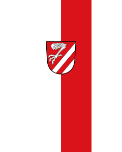 Flagge:  Oberstreu  |  Hochformat Fahne | 3.5m² | 300x120cm 