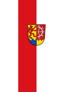 Flagge:  Burgpreppach, M  |  Hochformat Fahne | 3.5m² | 300x120cm 