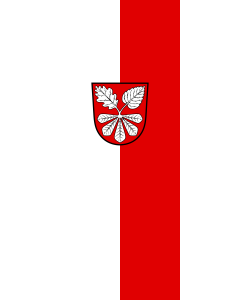 Flagge:  Gädheim  |  Hochformat Fahne | 3.5m² | 300x120cm 