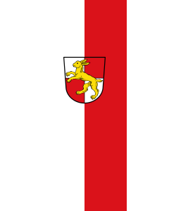 Flagge:  Haßfurt, St  |  Hochformat Fahne | 3.5m² | 300x120cm 