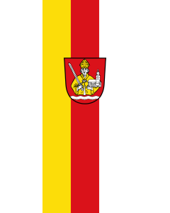 Flagge:  Pfarrweisach  |  Hochformat Fahne | 3.5m² | 300x120cm 