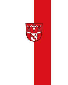 Flagge:  Rentweinsdorf, M  |  Hochformat Fahne | 3.5m² | 300x120cm 