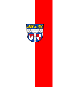 Flag: Kitzingen (Kreis) | portrait flag | 3.5m² | 38sqft | 300x120cm | 10x4ft