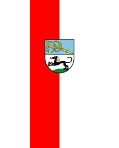 Flagge:  Geiselwind, M  |  Hochformat Fahne | 3.5m² | 300x120cm 