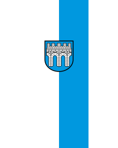 Flagge:  Kitzingen, GKSt  |  Hochformat Fahne | 3.5m² | 300x120cm 