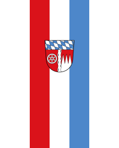 Flagge:  Miltenberg (Kreis)  |  Hochformat Fahne | 3.5m² | 300x120cm 