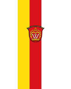 Flagge:  Großwallstadt  |  Hochformat Fahne | 3.5m² | 300x120cm 