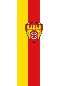 Flagge:  Niedernberg  |  Hochformat Fahne | 3.5m² | 300x120cm 