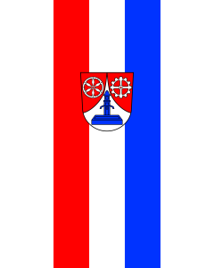 Flag: Weilbach, M | portrait flag | 3.5m² | 38sqft | 300x120cm | 10x4ft