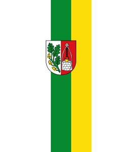 Flagge:  Bischbrunn  |  Hochformat Fahne | 3.5m² | 300x120cm 