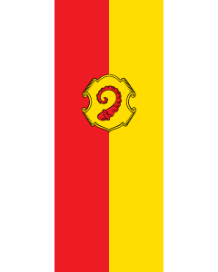 Flagge:  Burgsinn, M  |  Hochformat Fahne | 3.5m² | 300x120cm 