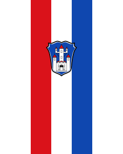 Flagge:  Gemünden a.Main, St  |  Hochformat Fahne | 3.5m² | 300x120cm 