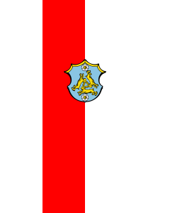 Flagge:  Hasloch  |  Hochformat Fahne | 3.5m² | 300x120cm 