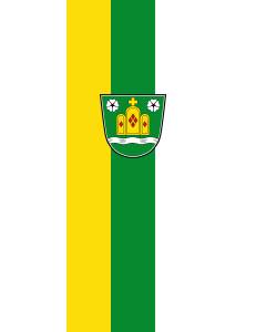 Flagge:  Karsbach  |  Hochformat Fahne | 3.5m² | 300x120cm 