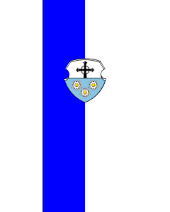 Flagge:  Kreuzwertheim, M  |  Hochformat Fahne | 3.5m² | 300x120cm 