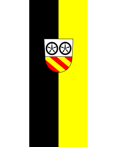 Flagge:  Euerbach  |  Hochformat Fahne | 3.5m² | 300x120cm 