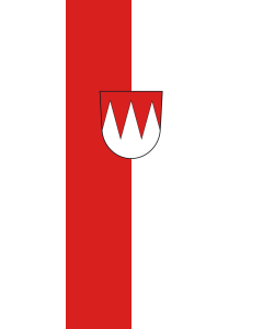 Flagge:  Gerolzhofen, St  |  Hochformat Fahne | 3.5m² | 300x120cm 