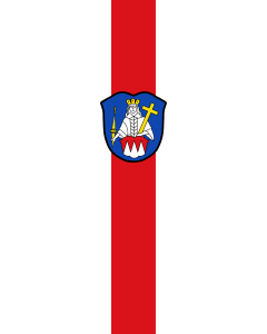 Flagge:  Grafenrheinfeld  |  Hochformat Fahne | 3.5m² | 300x120cm 