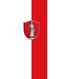 Flagge:  Poppenhausen  |  Hochformat Fahne | 3.5m² | 300x120cm 