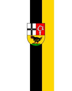 Flag: Üchtelhausen | portrait flag | 3.5m² | 38sqft | 300x120cm | 10x4ft