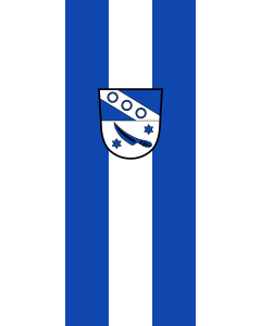 Flagge:  Bergtheim  |  Hochformat Fahne | 3.5m² | 300x120cm 