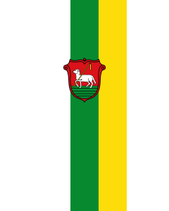 Flagge:  Bütthard, M  |  Hochformat Fahne | 3.5m² | 300x120cm 