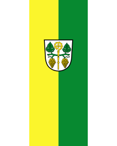 Flagge:  Frickenhausen a.Main, M  |  Hochformat Fahne | 3.5m² | 300x120cm 