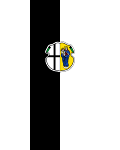 Flagge:  Gelchsheim, M  |  Hochformat Fahne | 3.5m² | 300x120cm 