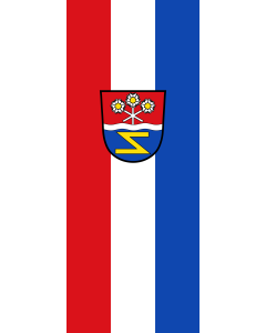 Flagge:  Geroldshausen  |  Hochformat Fahne | 3.5m² | 300x120cm 