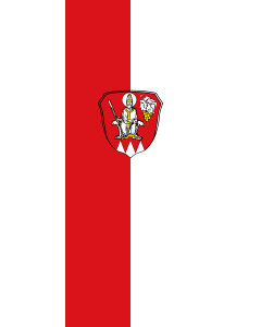 Flagge:  Hettstadt  |  Hochformat Fahne | 3.5m² | 300x120cm 