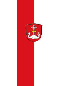 Flagge:  Margetshöchheim  |  Hochformat Fahne | 3.5m² | 300x120cm 