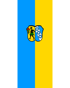 Flag: Unterpleichfeld | portrait flag | 3.5m² | 38sqft | 300x120cm | 10x4ft