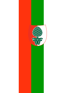 Flag: Augsburg | portrait flag | 3.5m² | 38sqft | 300x120cm | 10x4ft