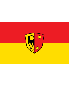 Bandiera: Kaufbeuren | bandiera paesaggio | 1,35&nbsp;m² | 90&nbsp;×&nbsp;150&nbsp;cm 