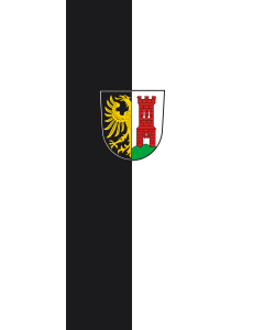 Flag: Kempten (Allgäu) | portrait flag | 3.5m² | 38sqft | 300x120cm | 10x4ft