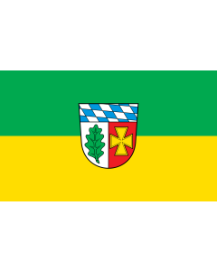 Bandiera: Aichach-Friedberg (Kreis) | bandiera paesaggio | 1,35&nbsp;m² | 90&nbsp;×&nbsp;150&nbsp;cm 