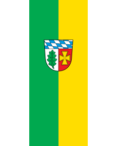 Flag: Aichach-Friedberg (Kreis) | portrait flag | 3.5m² | 38sqft | 300x120cm | 10x4ft
