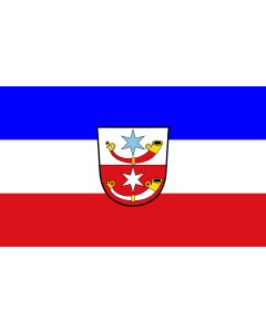 Flag: Langenneufnach |  landscape flag | 1.35m² | 14.5sqft | 90x150cm | 3x5ft 